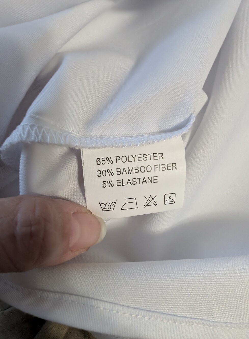 Sunnow Classic White Short-Sleeve Button-Up Top Size L - Picture 8 of 8